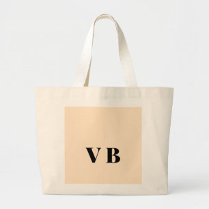 Grand Tote Bag simple couleur pastel personnalisée minimale solid