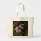Grand Tote Bag Singe bleu, Zanzibar (Devant)