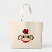 Grand Tote Bag singe de chaussette (Devant)