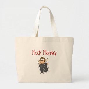 Grand Tote Bag Singe de maths