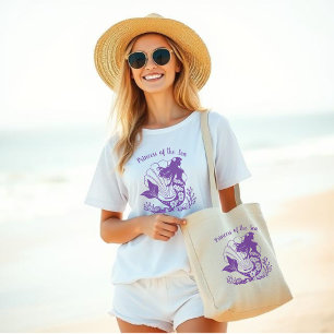 Grand Tote Bag Sirène hawaïenne-Princesse des Pêcheurs de mer-