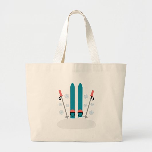 Grand Tote Bag Ski De Neige (Devant)