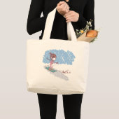 Grand Tote Bag Skiier mignon (Devant (produit))