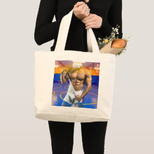 Grand Tote Bag SlipperyJoe's musculaire bulge six pack gym trai
