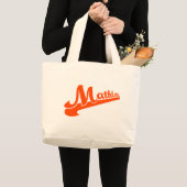 Grand Tote Bag Slogan de Mathlete pour des amants de maths (Devant (produit))