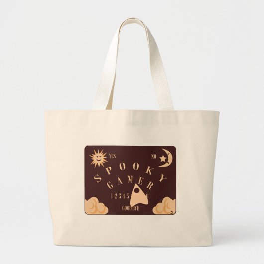 Grand Tote Bag Slogan éffrayant Gamer Fun Boardgame (Devant)