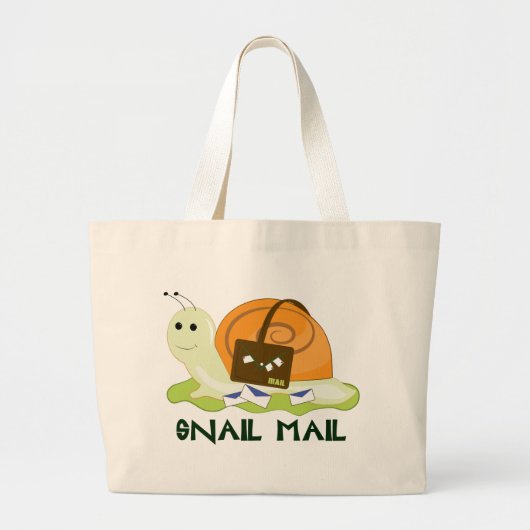 Grand Tote Bag Snail mail (Devant)