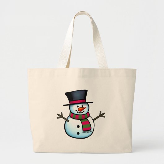 Grand Tote Bag Snowman (Devant)