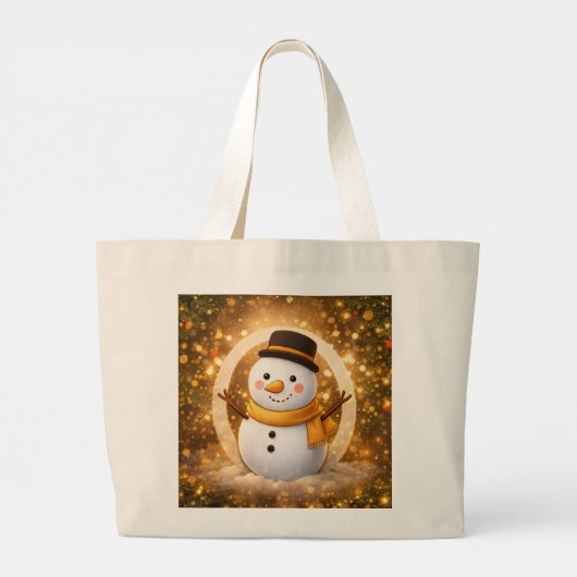 Grand Tote Bag Snowman (Dos)