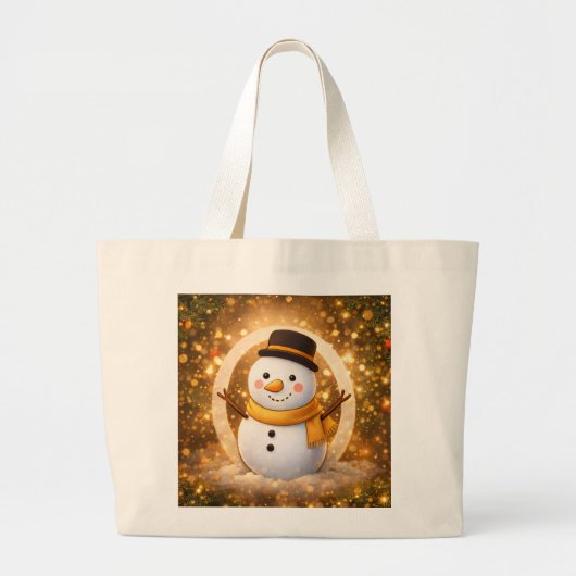 Grand Tote Bag Snowman (Devant)