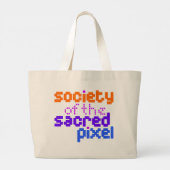 Grand Tote Bag Société du Pixel Sacré (Dos)