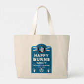 Grand Tote Bag Soirée Burns écossaise (Dos)