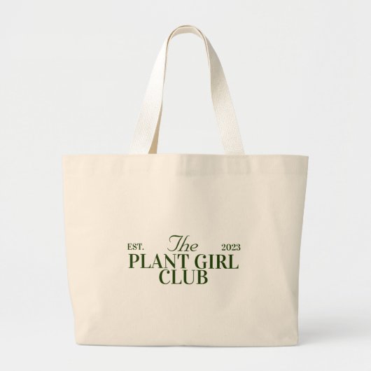 Grand Tote Bag soirée plante club à thème (Devant)
