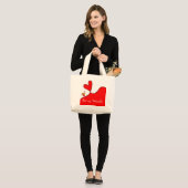 Grand Tote Bag Sois ma Saint Valentin (Devant (modèle))