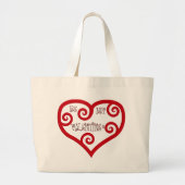 Grand Tote Bag Sois mon coeur de Saint-Valentin (Devant)