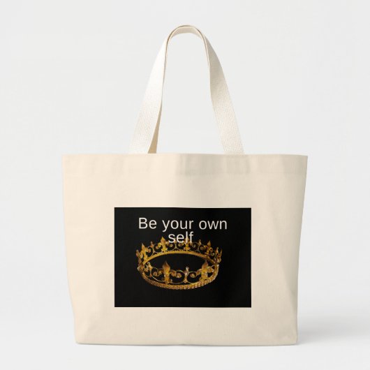 Grand Tote Bag Sois toi-même (Devant)