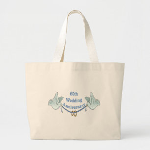 Grand Tote Bag soixantième cadeaux t d'anniversaire de mariage