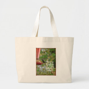 Grand Tote Bag Soleil des colibris dans mon âme