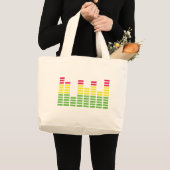 Grand Tote Bag Son audio Equalizer (Devant (produit))