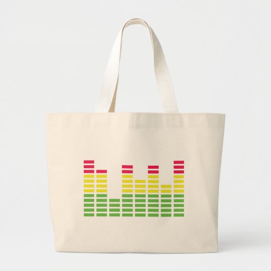 Grand Tote Bag Son audio Equalizer (Devant)