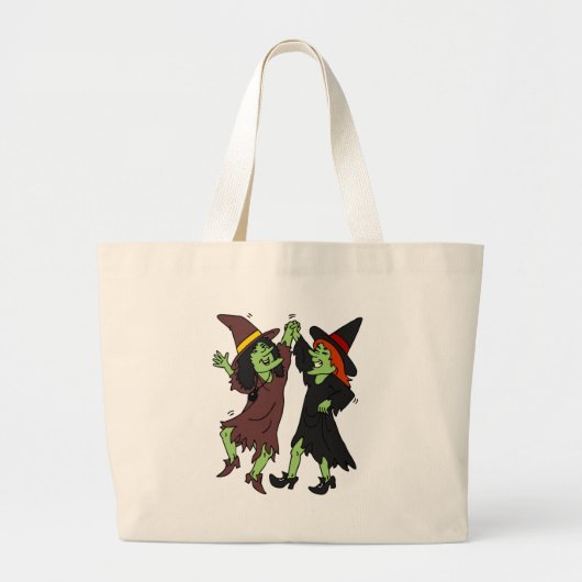 Grand Tote Bag Sorcières dansantes (Devant)