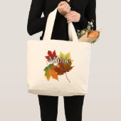 GRAND TOTE BAG SORTIE D'AUTOMNE EN MAINE (Devant (produit))