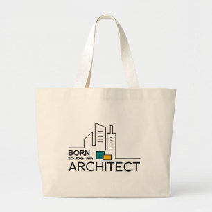 Grand Tote Bag Soutenu pour être un architecte