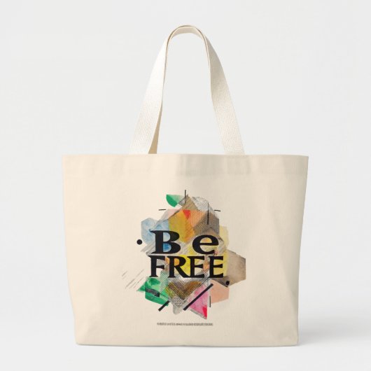 Grand Tote Bag Soyez libre (Devant)
