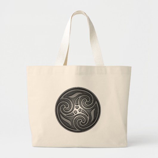 Grand Tote Bag Spirale celtique (Devant)