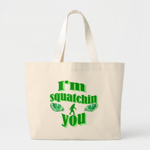 Grand Tote Bag Squatching drôle