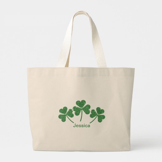 Grand Tote Bag St. Patrick's Day Green Vine Shamrock Irish Party (Dos)