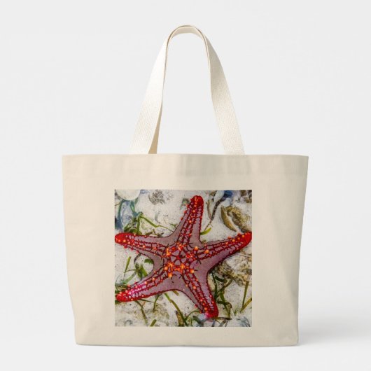 Grand Tote Bag Starfish, Zanzibar, Tanzanie (Dos)