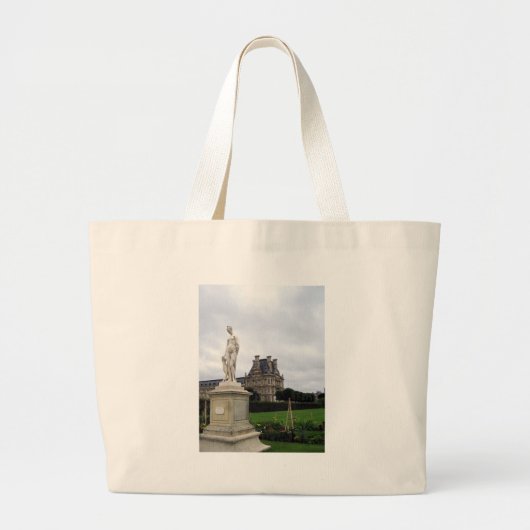 Grand Tote Bag Statue sur le Louvre (Devant)