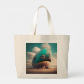 Grand Tote Bag Strange Whale (Dos)