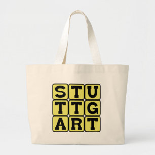 Grand Tote Bag Stuttgart, ville d'Allemagne