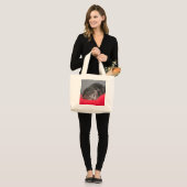 Grand Tote Bag Sucré chaton (Devant (modèle))