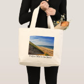 Grand Tote Bag Suivez-moi à l'extra large Fourre-tout de plage (Devant (produit))