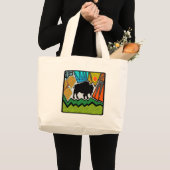 Grand Tote Bag Sur la plage (Devant (produit))