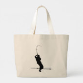 Grand Tote Bag Surfcast de basse en bande (Dos)
