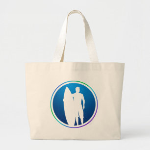 Grand Tote Bag Surfer Beach