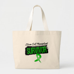 Grand Tote Bag Survivant grunge de greffe de cellule souche
