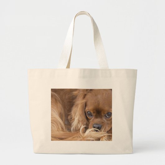 Grand Tote Bag Sweet Ruby Cavalier King Charles Spaniel (Devant)