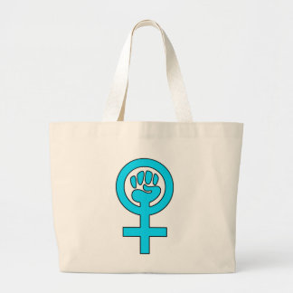 Grand Tote Bag Symbole de féministe de la puissance des femmes
