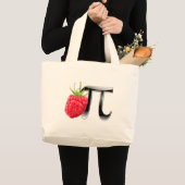 Grand Tote Bag Symbole de framboise et de pi (Devant (produit))