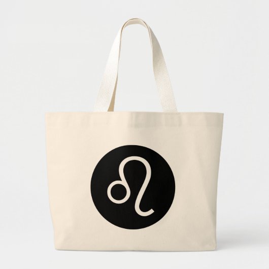Grand Tote Bag Symbole de Leo (Devant)