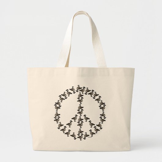Grand Tote Bag Symbole des oies (Devant)