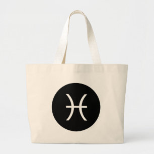 Grand Tote Bag Symbole des Poissons