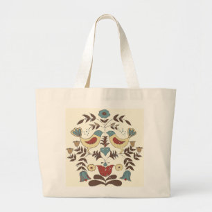 Grand Tote Bag SYMBOLE Hex Amish néerlandais Pennsylvanie Bird Am
