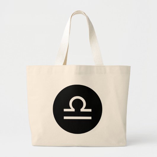 Grand Tote Bag Symbole Libra (Devant)