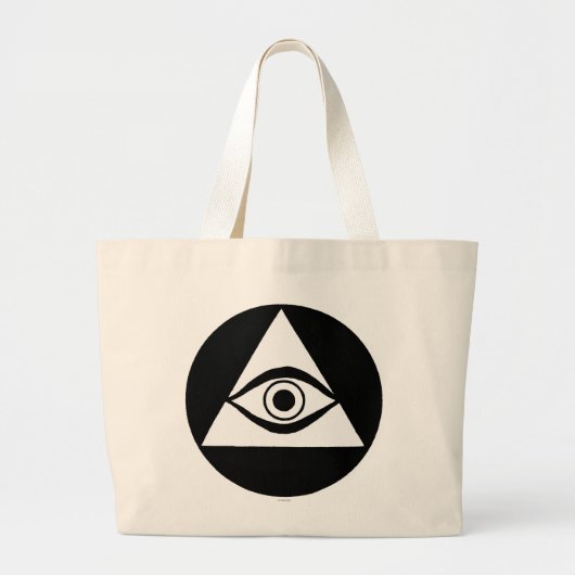Grand Tote Bag Symbole : Tout l'oeil voyant (Devant)
